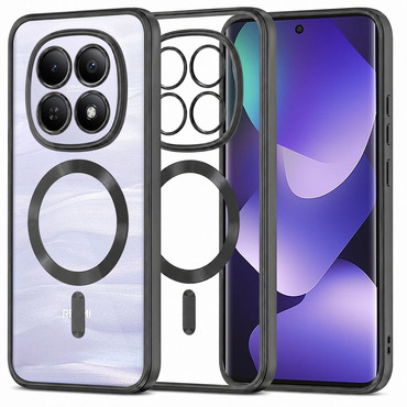 Tok Techsuit "Luxury Crystal MagSafe" Xiaomi Redmi Note 15 4G / Redmi Note 15 5G / Poco M8 készülékhez - fekete