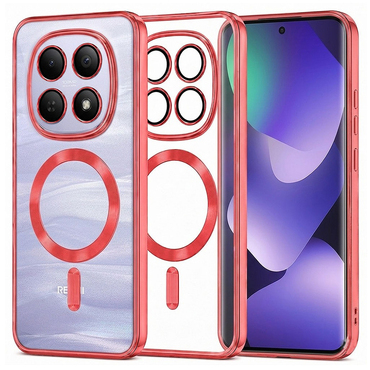 Tok Techsuit "Luxury Crystal MagSafe" Xiaomi Redmi Note 15 4G / Redmi Note 15 5G / Poco M8 készülékhez - piros
