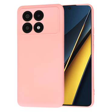 Techsuit SoftFlex szilikon tok Xiaomi Poco X6 Pro készülékhez - chalk pink