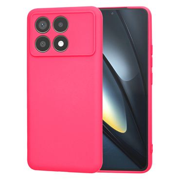 Techsuit SoftFlex szilikon tok Xiaomi Poco F6 Pro készülékhez - rózsaszín