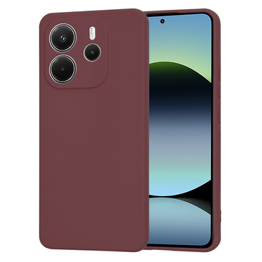 Techsuit SoftFlex szilikon tok Xiaomi Redmi Note 14 4G készülékhez - sötétpiros