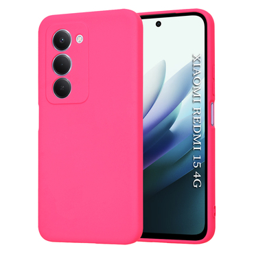 Techsuit SoftFlex szilikon tok Xiaomi Redmi 15 4G / 5G készülékhez - rózsaszín