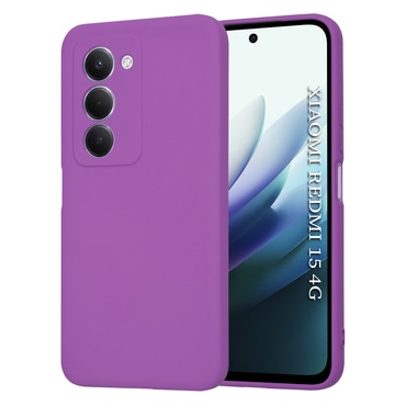 Techsuit SoftFlex szilikon tok Xiaomi Redmi 15 4G / 5G készülékhez - lila