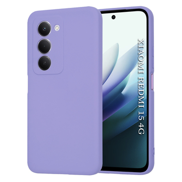 Techsuit SoftFlex szilikon tok Xiaomi Redmi 15 4G / 5G készülékhez - világoslila