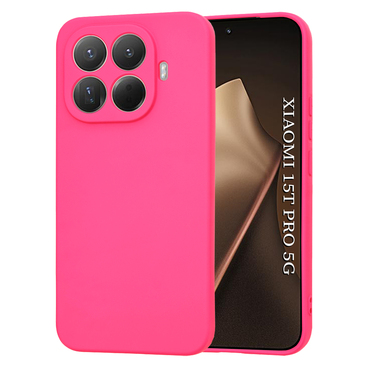 Techsuit SoftFlex szilikon tok Xiaomi 15T Pro készülékhez - rózsaszín