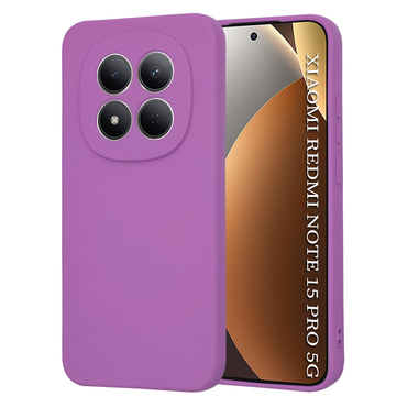 Techsuit SoftFlex szilikon tok Xiaomi Redmi Note 15 Pro 5G készülékhez - lila