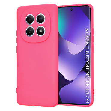 Techsuit SoftFlex szilikon tok Xiaomi Redmi Note 15 4G / Redmi Note 15 5G / Poco M8 készülékhez - rózsaszín