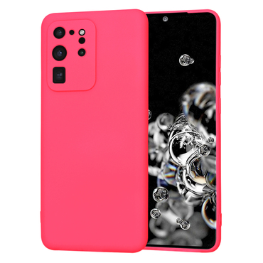 Techsuit SoftFlex szilikon tok Samsung Galaxy S20 Ultra készülékhez - rózsaszín