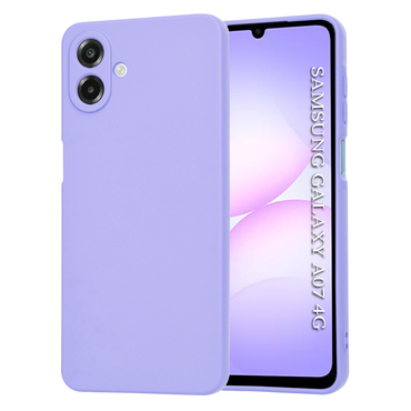 Techsuit SoftFlex szilikon tok Samsung Galaxy A07 készülékhez - világoslila