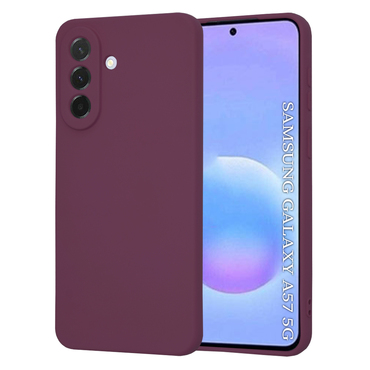 Techsuit SoftFlex szilikon tok Samsung Galaxy A57 készülékhez - sötétpiros
