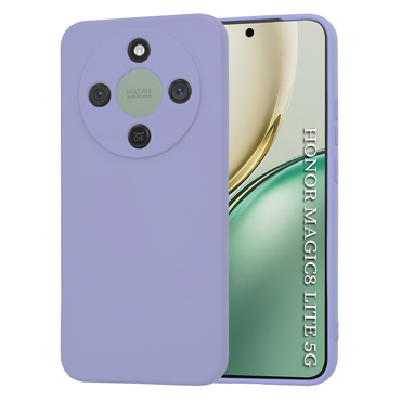 Techsuit SoftFlex szilikon tok Honor Magic8 Lite készülékhez - világoslila