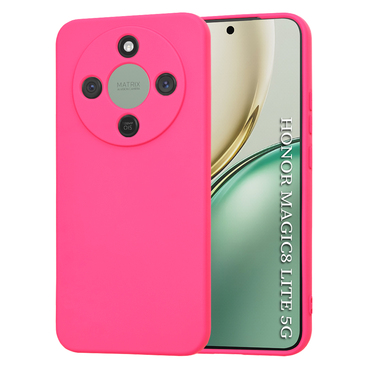 Techsuit SoftFlex szilikon tok Honor Magic8 Lite készülékhez - rózsaszín