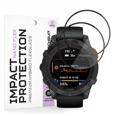 2-Pack Techsuit "Nano Flex" 3D Full Body kijelzővédő fólia (2 pack) Garmin Fenix 7 Pro Solar modellhez