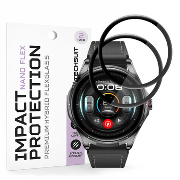 2-Pack Techsuit "Nano Flex" 3D Full Body kijelzővédő fólia Huawei Watch Buds 2 modellhez