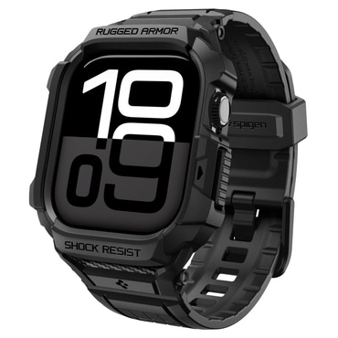 Tok Spigen "Rugged Armor Pro V2" Apple Watch 10 42mm / Watch 11 42mm készülékhez - matte black