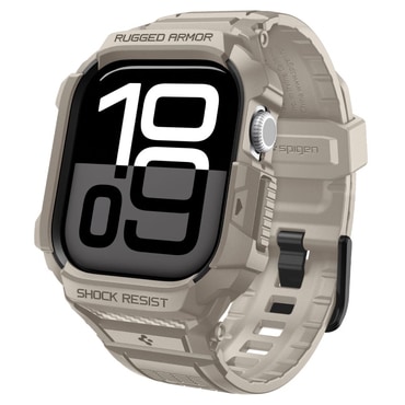 Tok Spigen "Rugged Armor Pro V2" Apple Watch 10 46mm / Watch 11 46mm készülékhez - dune beige