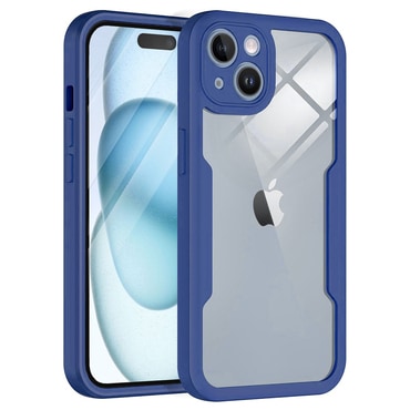 Hibrid tok Techsuit "ColorVerse 360" teljes körű védelemmel iPhone 15 Plus készülékhez - blue