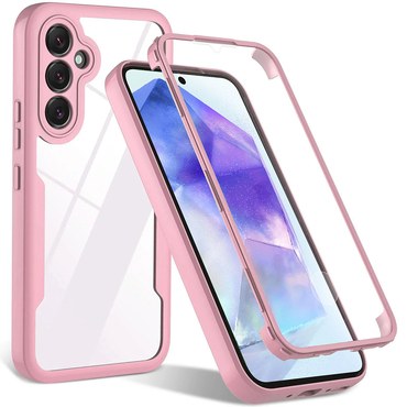 Hibrid tok Techsuit "ColorVerse 360" teljes körű védelemmel Samsung Galaxy A54 5G készülékhez - pink