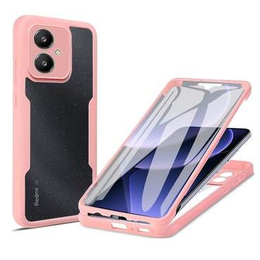 Hibrid tok Techsuit "ColorVerse 360" teljes körű védelemmel Xiaomi Redmi 13C 5G készülékhez - pink