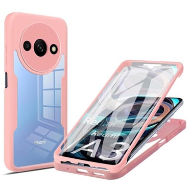 Hibrid tok Techsuit "ColorVerse 360" teljes körű védelemmel Xiaomi Redmi A3 készülékhez - pink