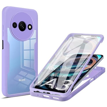 Hibrid tok Techsuit "ColorVerse 360" teljes körű védelemmel Xiaomi Redmi A3 készülékhez - purple