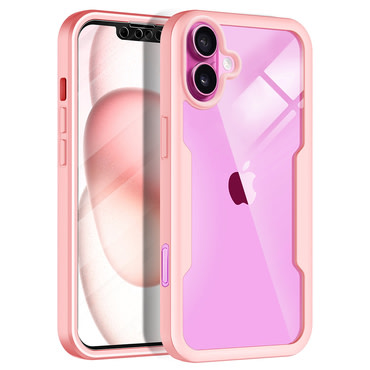 Hibrid tok Techsuit "ColorVerse 360" teljes körű védelemmel iPhone 16 Plus készülékhez - pink