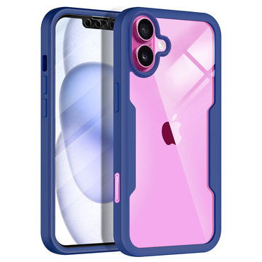 Hibrid tok Techsuit "ColorVerse 360" teljes körű védelemmel iPhone 16 Plus készülékhez - blue