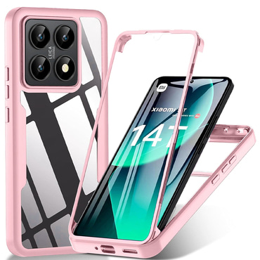 Hibrid tok Techsuit "ColorVerse 360" teljes körű védelemmel Xiaomi 14T készülékhez - pink
