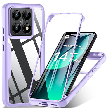 Hibrid tok Techsuit "ColorVerse 360" teljes körű védelemmel Xiaomi 14T Pro készülékhez - purple