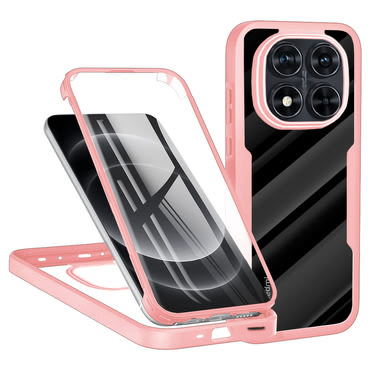 Hibrid tok Techsuit "ColorVerse 360" teljes körű védelemmel Xiaomi Redmi Note 14 Pro Plus 5G / Redmi Note 14 Pro 5G / Poco X7 készülékhez - pink