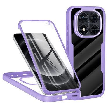 Hibrid tok Techsuit "ColorVerse 360" teljes körű védelemmel Xiaomi Redmi Note 14 Pro Plus 5G / Redmi Note 14 Pro 5G / Poco X7 készülékhez - purple