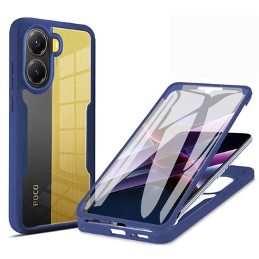 Hibrid tok Techsuit "ColorVerse 360" teljes körű védelemmel Xiaomi Poco X7 Pro készülékhez - blue