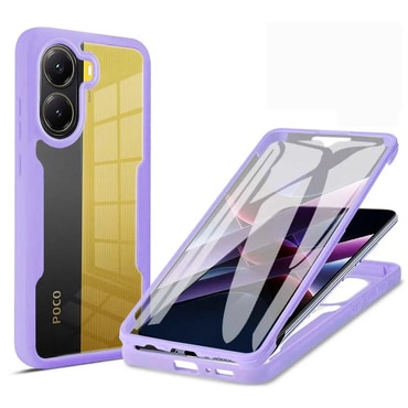 Hibrid tok Techsuit "ColorVerse 360" teljes körű védelemmel Xiaomi Poco X7 Pro készülékhez - purple