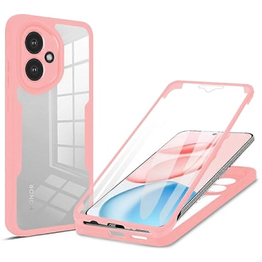 Hibrid tok Techsuit "ColorVerse 360" teljes körű védelemmel Honor 400 készülékhez - pink
