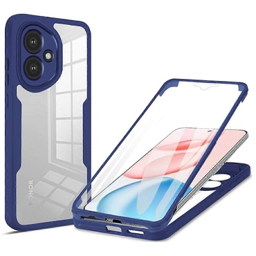 Hibrid tok Techsuit "ColorVerse 360" teljes körű védelemmel Honor 400 készülékhez - blue