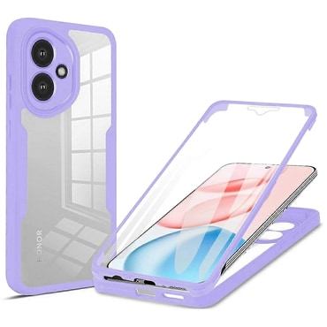 Hibrid tok Techsuit "ColorVerse 360" teljes körű védelemmel Honor 400 készülékhez - purple