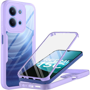 Hibrid tok Techsuit "ColorVerse 360" teljes körű védelemmel Xiaomi Redmi 15C 4G / 5G készülékhez - purple