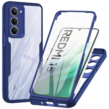 Hibrid tok Techsuit "ColorVerse 360" teljes körű védelemmel Xiaomi Redmi 15 5G / 4G készülékhez - blue