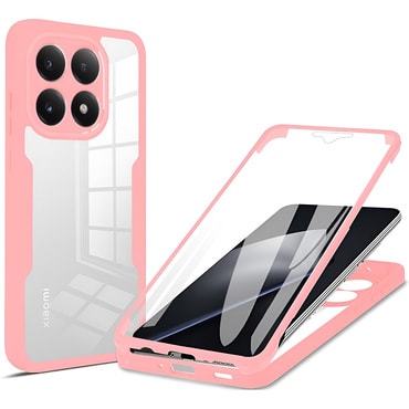 Hibrid tok Techsuit "ColorVerse 360" teljes körű védelemmel Xiaomi 15T készülékhez - pink