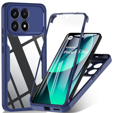 Hibrid tok Techsuit "ColorVerse 360" teljes körű védelemmel Xiaomi Poco F8 Pro készülékhez - blue
