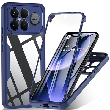 Hibrid tok Techsuit "ColorVerse 360" teljes körű védelemmel Xiaomi Poco F8 Ultra készülékhez - blue