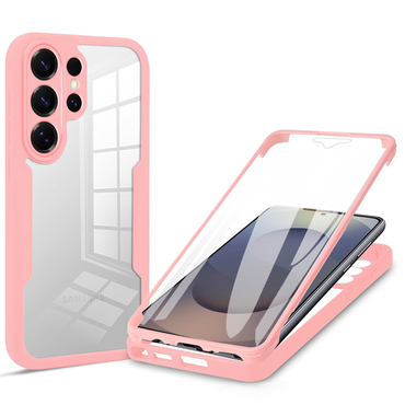 Hibrid tok Techsuit "ColorVerse 360" teljes körű védelemmel Samsung Galaxy S26 Ultra készülékhez - pink