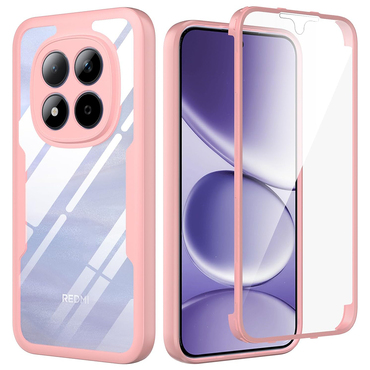 Hibrid tok Techsuit "ColorVerse 360" teljes körű védelemmel Xiaomi Redmi Note 15 Pro 5G készülékhez - pink