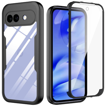 Hibrid tok Techsuit "ColorVerse 360" teljes körű védelemmel Google Pixel 10a készülékhez - black