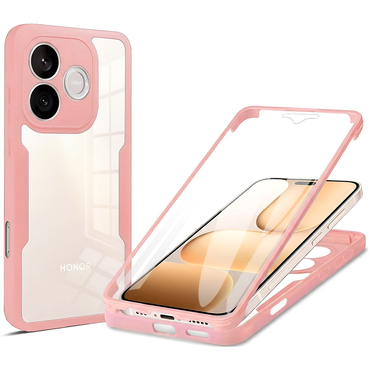 Hibrid tok Techsuit "ColorVerse 360" teljes körű védelemmel Honor 600 Lite készülékhez - pink