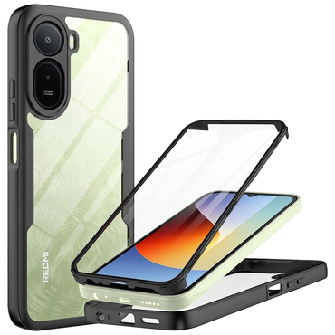 Hibrid tok Techsuit "ColorVerse 360" teljes körű védelemmel Xiaomi Redmi A7 Pro készülékhez - black