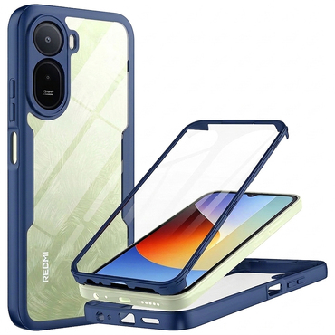 Hibrid tok Techsuit "ColorVerse 360" teljes körű védelemmel Xiaomi Redmi A7 Pro készülékhez - blue