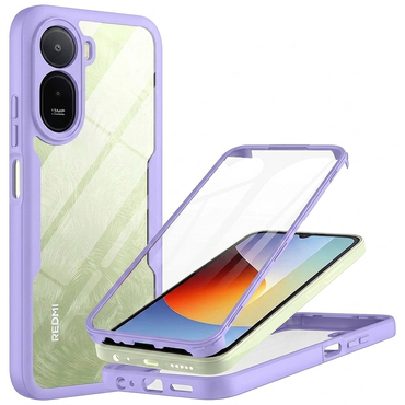 Hibrid tok Techsuit "ColorVerse 360" teljes körű védelemmel Xiaomi Redmi A7 Pro készülékhez - purple