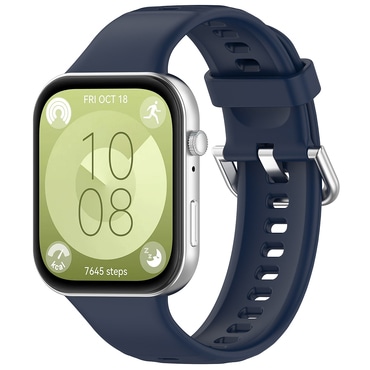 Silikon szíj Techsuit "W061" Huawei Watch Fit 3 / Fit 4 / Fit 4 Pro / Fit 5 / Fit 5 Pro készülékhez - sötétkék