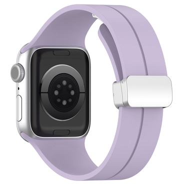 Silikon szíj Techsuit "W011" Apple Watch (42 / 44 / 45 / 46 / 49mm) készülékhez - lila